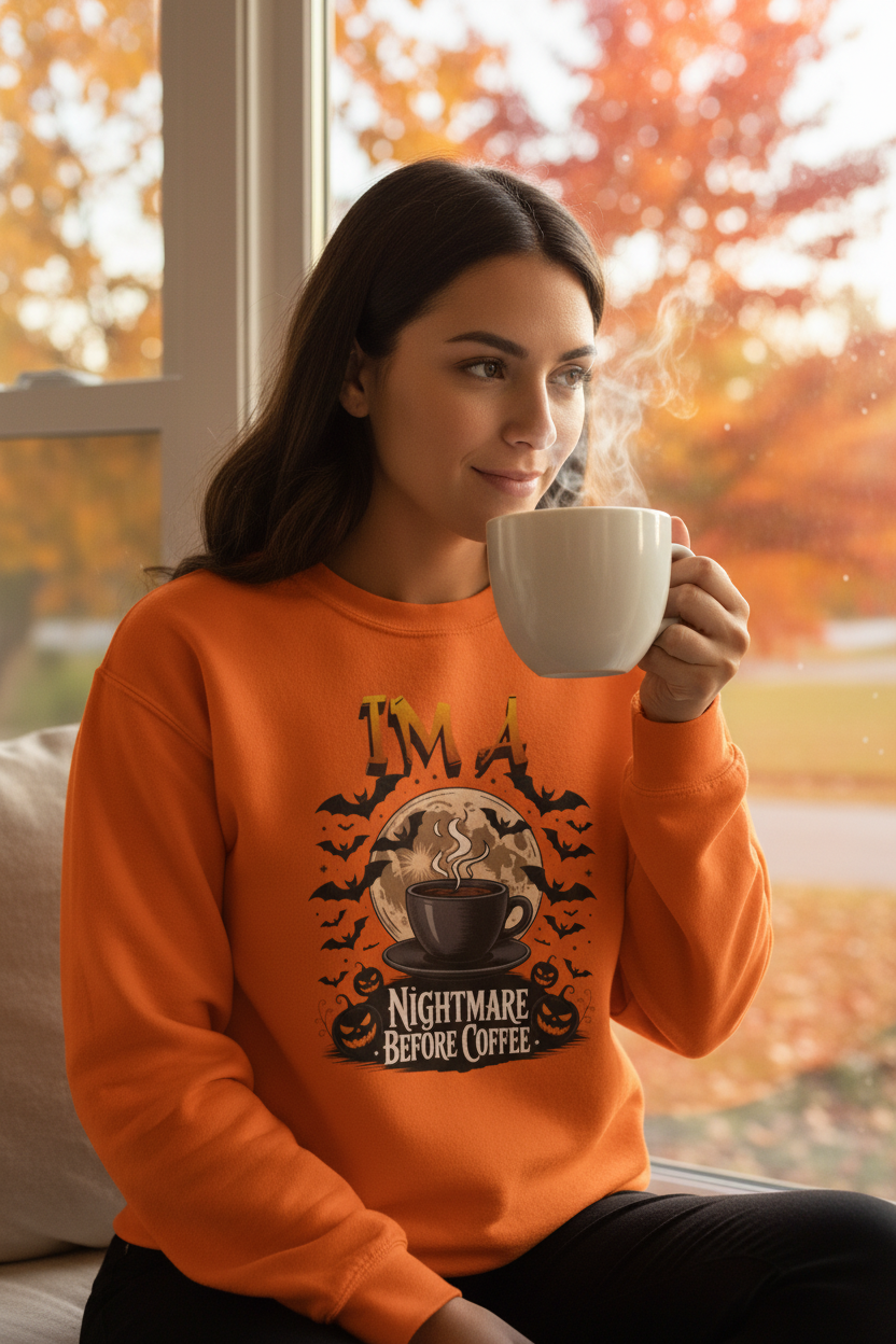 Nightmare Before Coffee Orange
