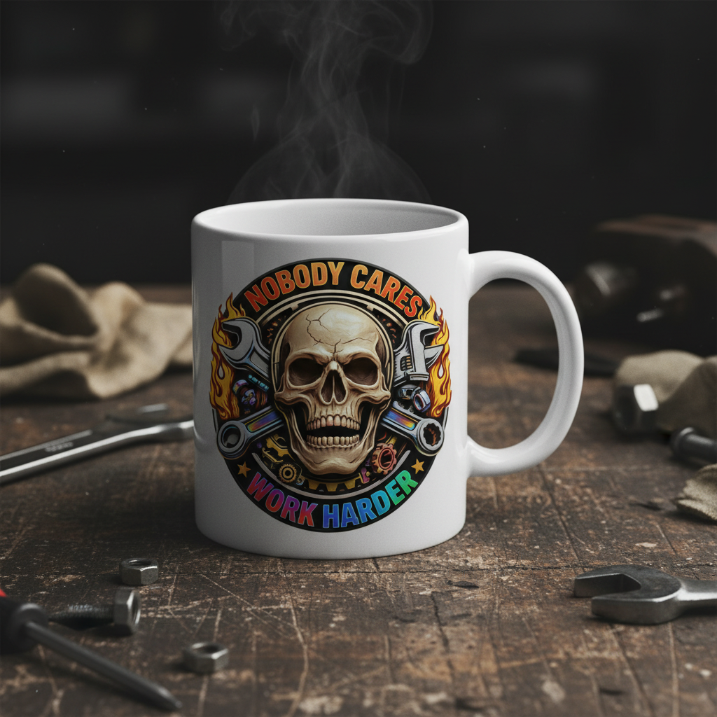 Nobody Cares Mug Workshop