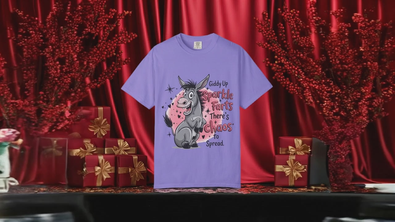 Funny Unisex T-Shirt with Sparkle Farts Design