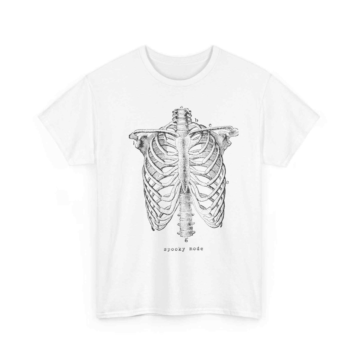 Retro Mascot Rib Cage T-Shirt – 90s Airbrush Style Graphic Tee - TRK Sublimation Design