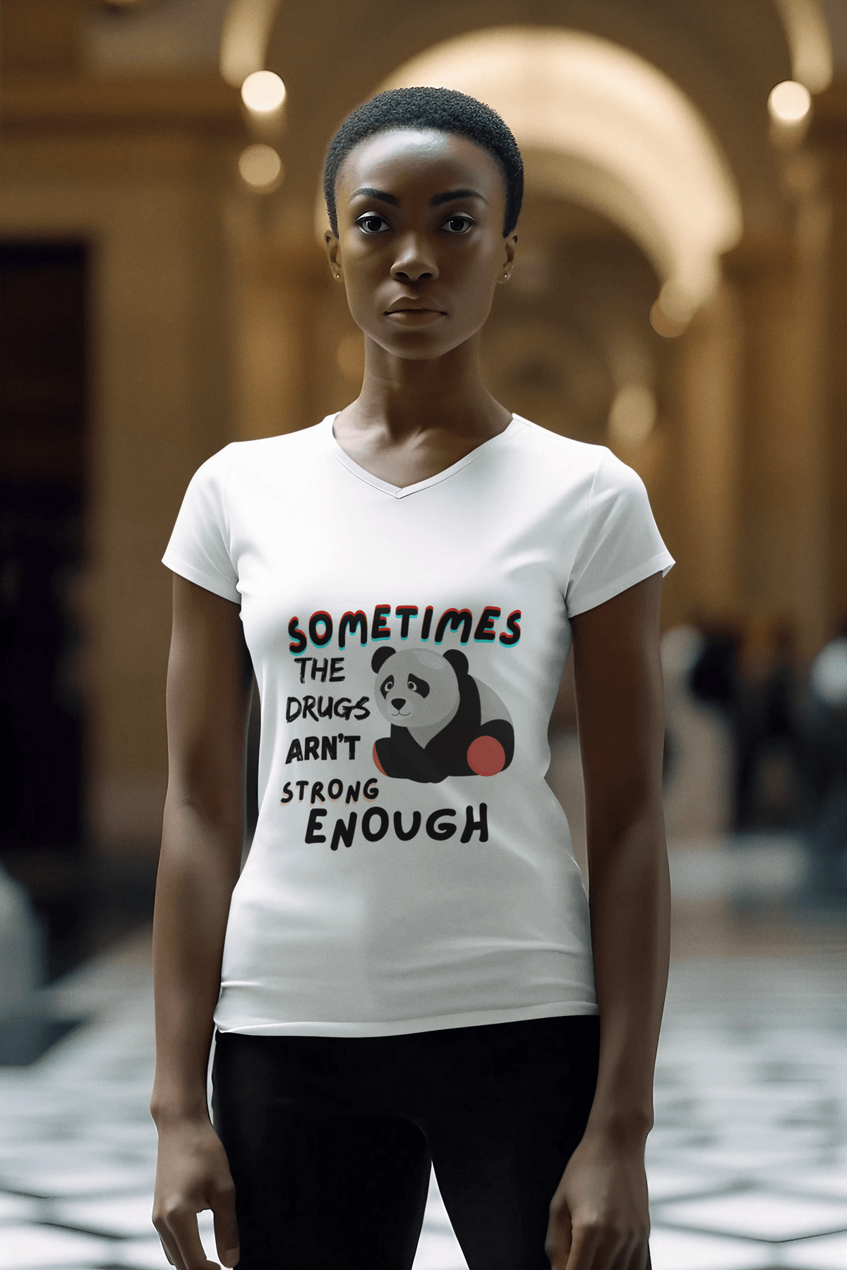 "Sometimes the Drugs Aren't Strong Enough" Funny Graphic T-Shirt – Unisex Humor Tee - TRK Sublimation Design