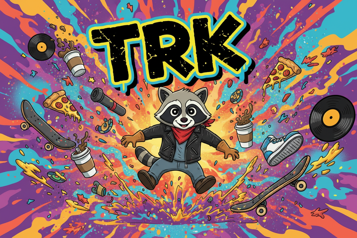 TRK Hero Banner with Your Raccoon