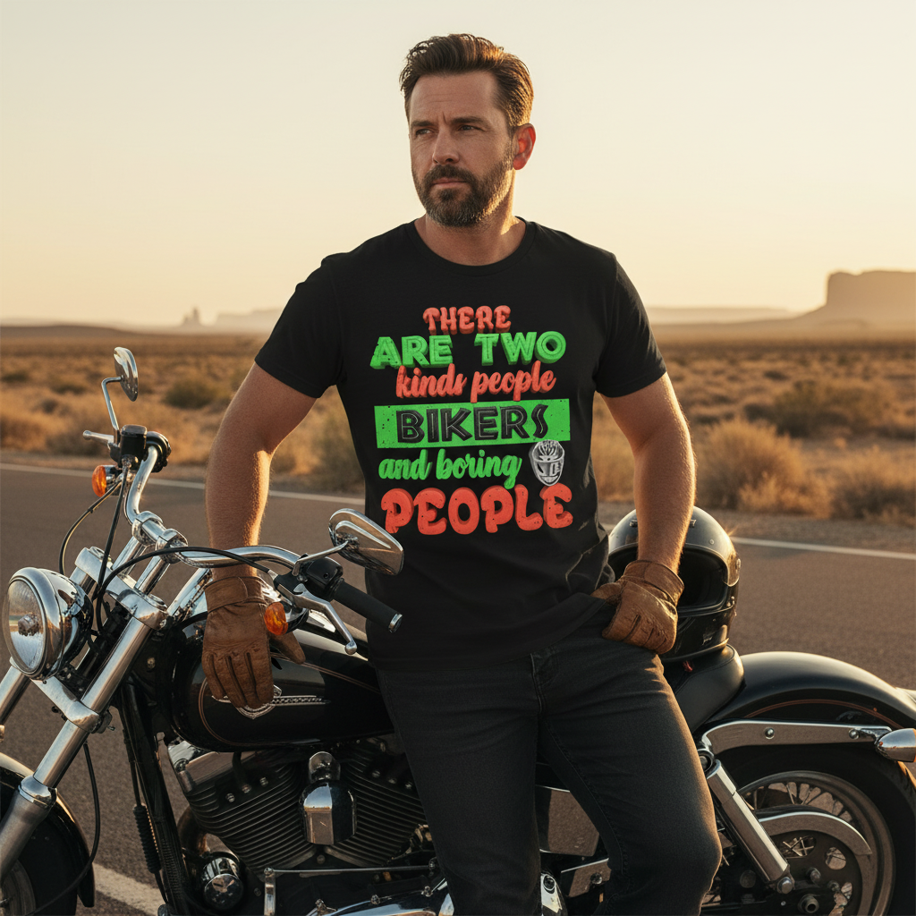 Two Kinds of People Black Tee